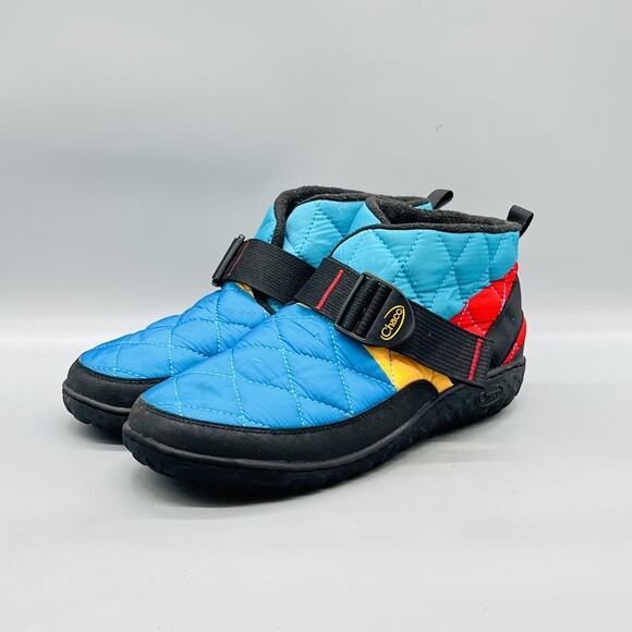 Chaco Shoes Mens 11 Multicolor Ramble Puff Quilted Ankle Slippers House Comfort